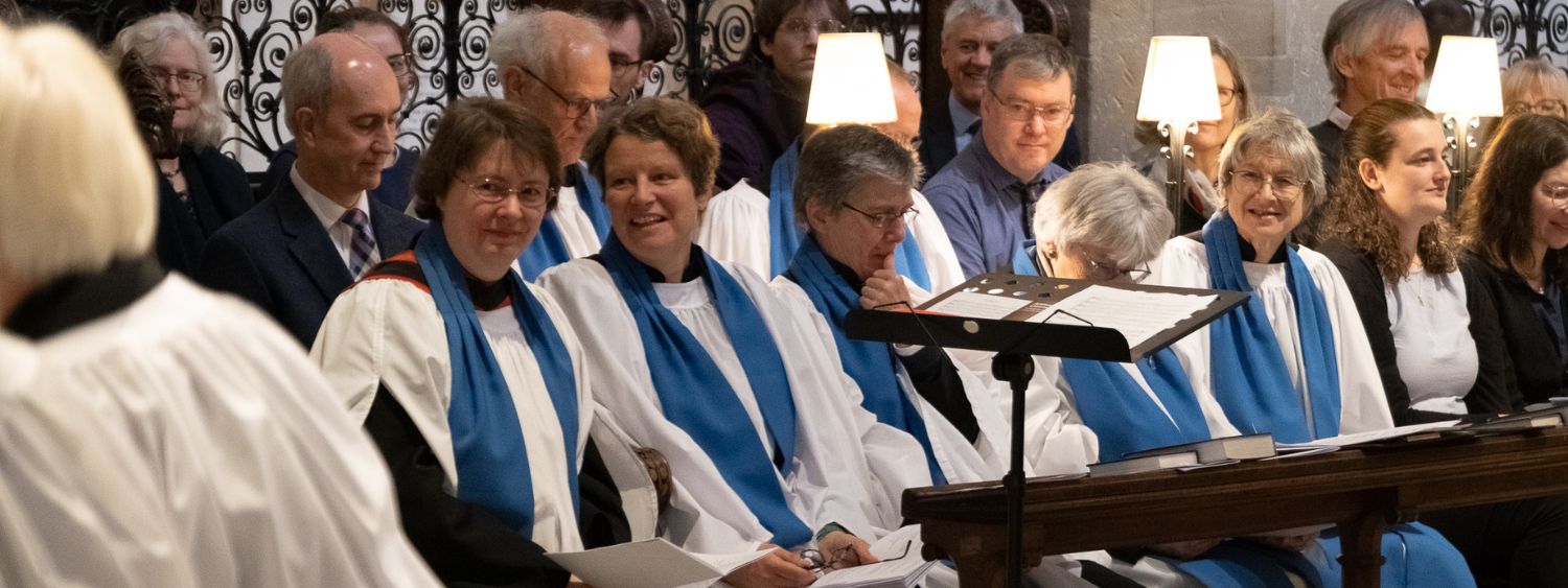 Licensed Lay Ministers smile during their annual service